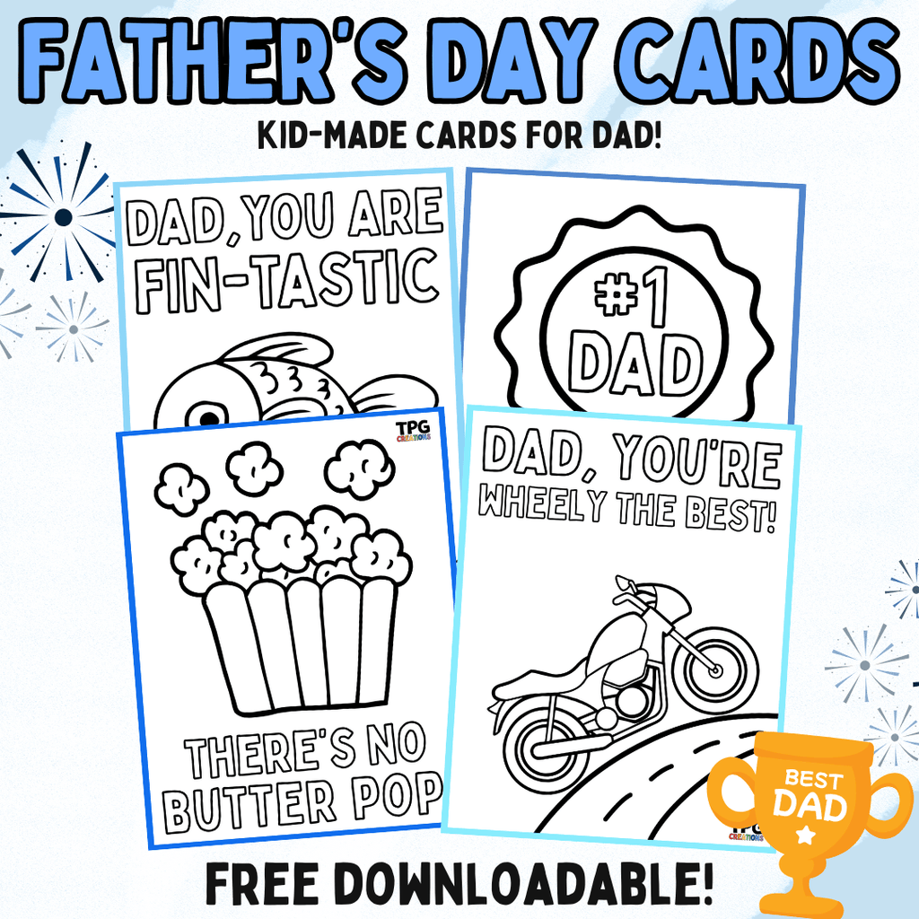 Celebrate Father's Day 2025 with Creative, Kid-Made Cards! Free Downloadable