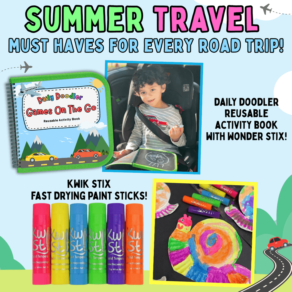 Mess-Free Road Trip Crafts for Summer Travel: Keep Kids Creative On the Go