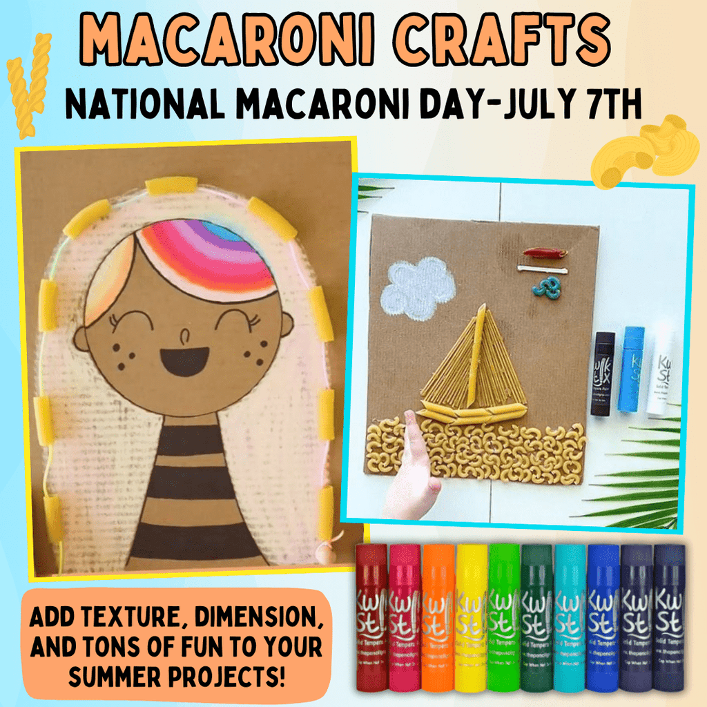 Celebrate National Macaroni Day with Fun, Textured Crafts for Kids!