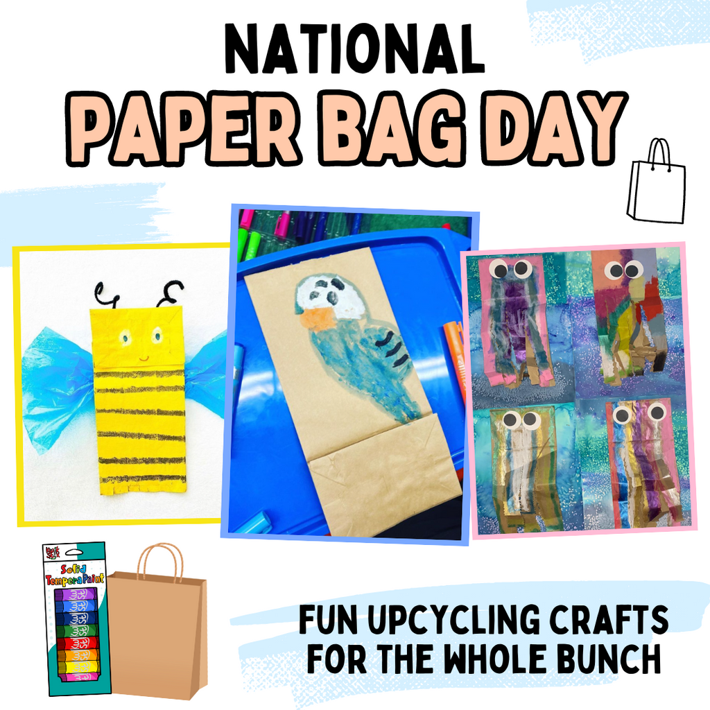 National Paper Bag Day Crafts with Kwik Stix!