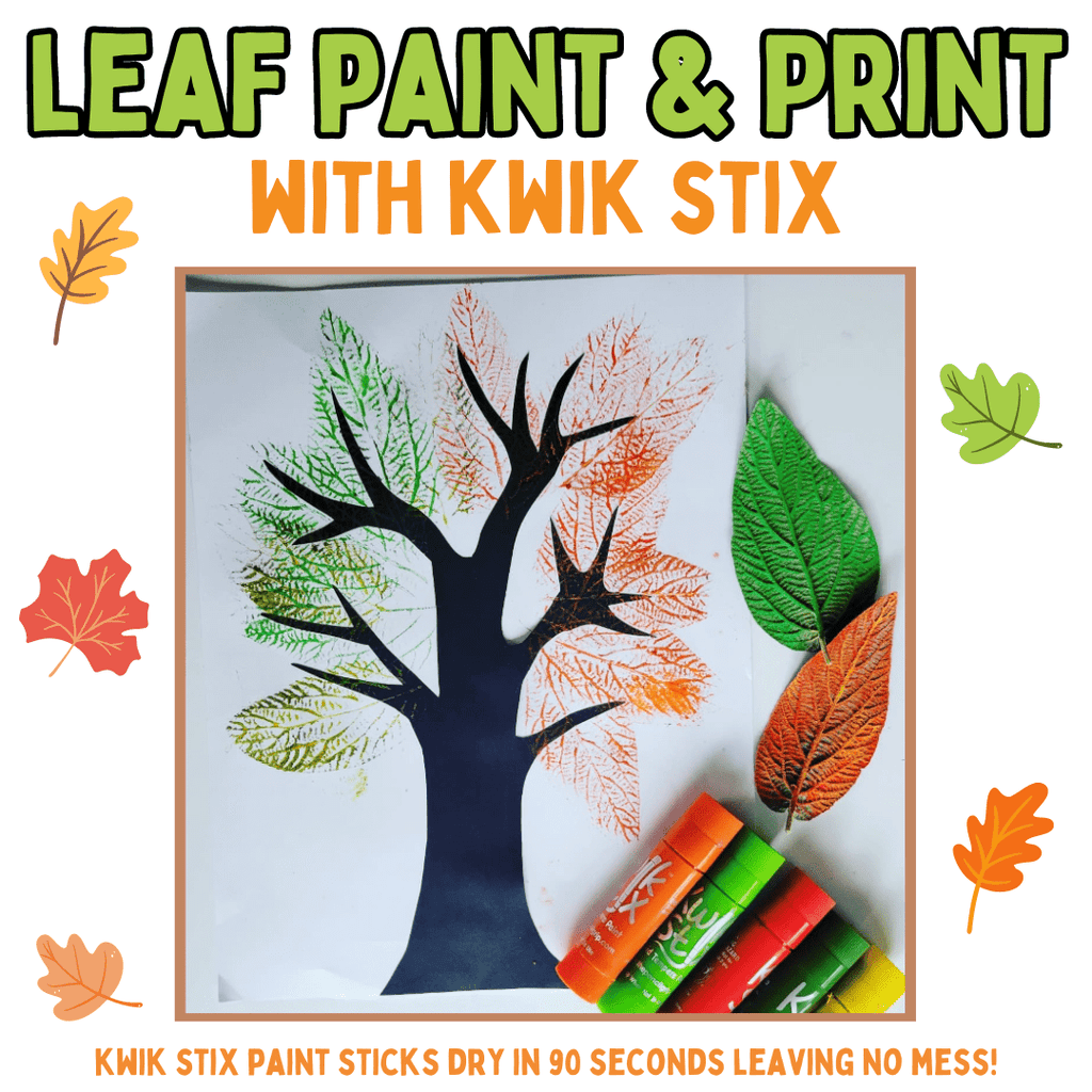 Fall is HERE! Fun Paint & Print Leaf Crafts