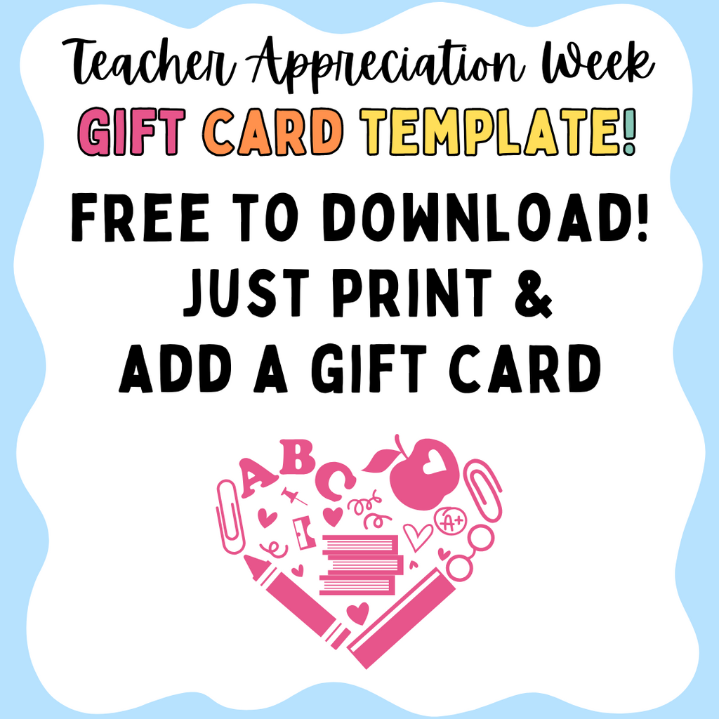 Free Teacher Appreciation Cards to Download!