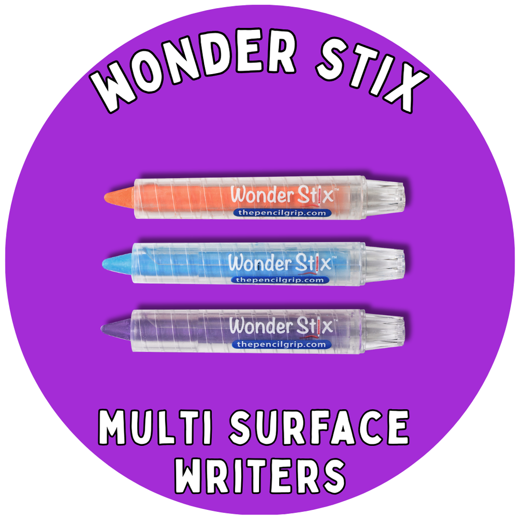 yellow circle with wonder stix in white text and 3 wonder stix in image