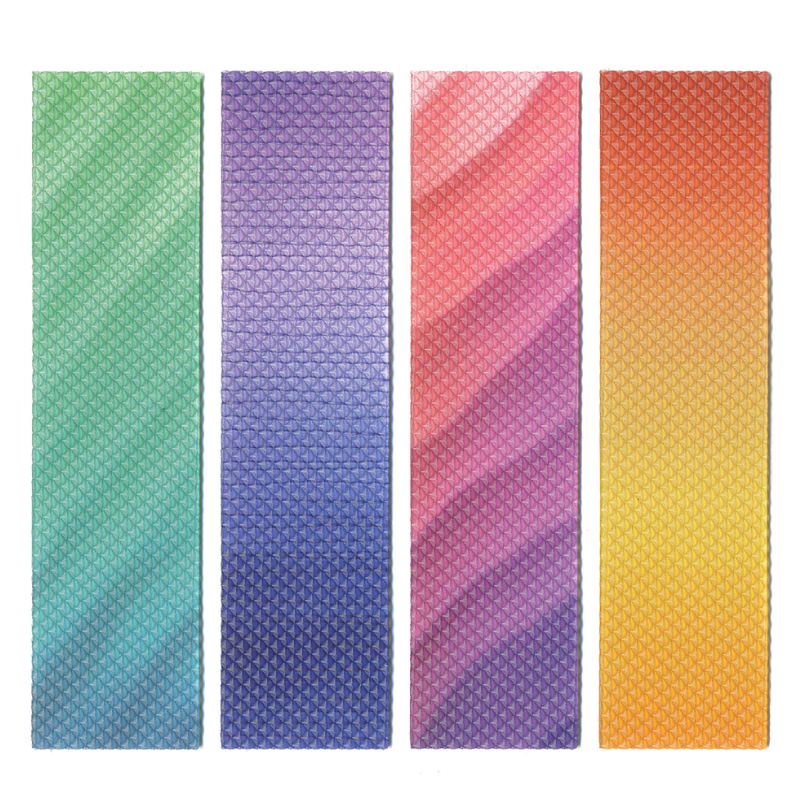 4 zen strips, calming strip in bumpy gradient