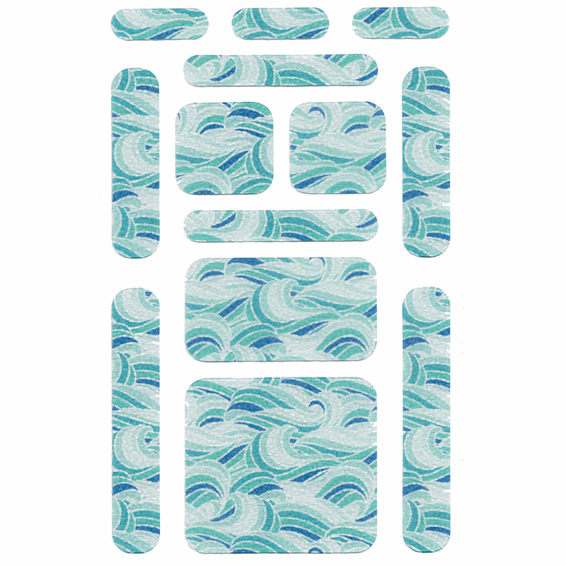 anywhere zen strips in wave pattern