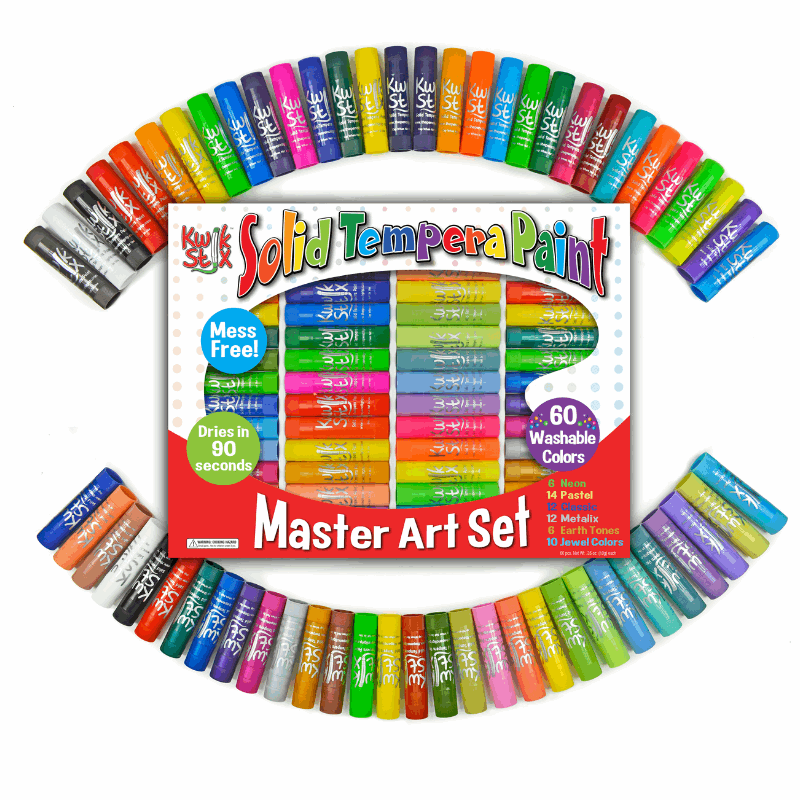 Kwik Stix, 60 Colors, Solid Tempera Paint