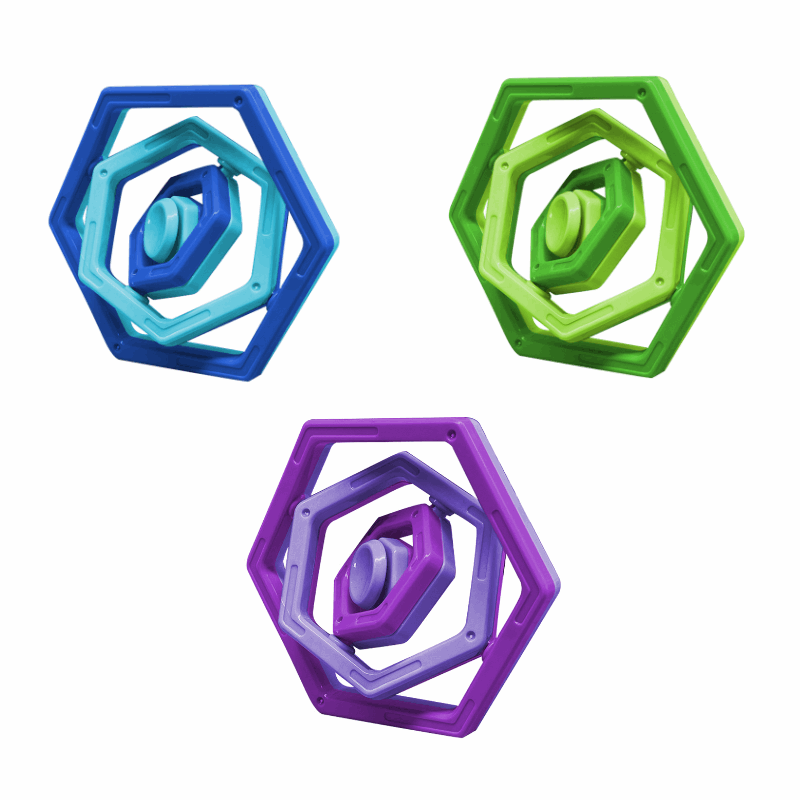 hexle fidget toy in various colors