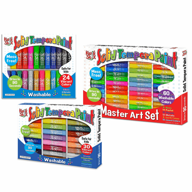 kwik stix art gift set bundle 24, 30 and 60 pack kwik stix