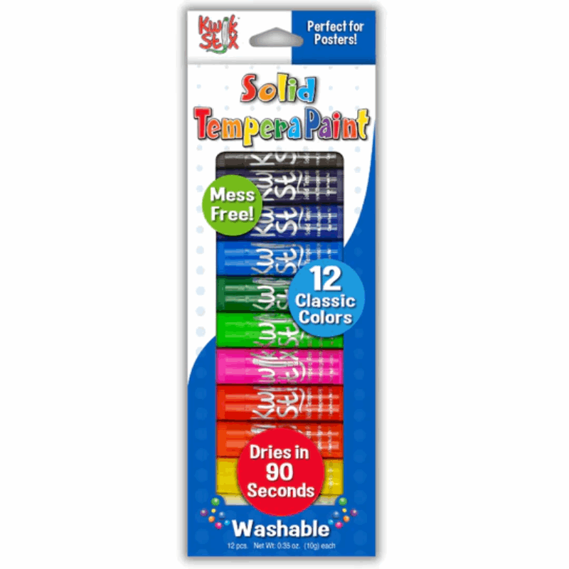 12 Kwik Stix Classic Colors in Packaging