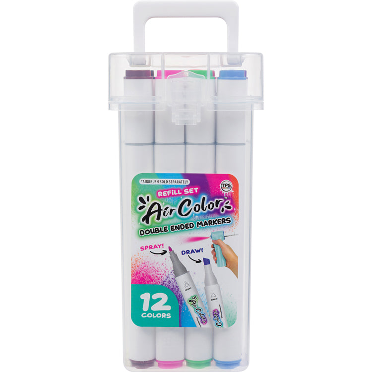 Air Colors double-ended markers refill set packaging on a white background