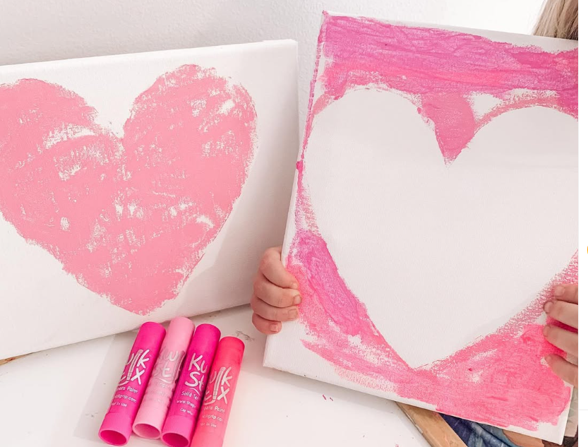 pink heart craft