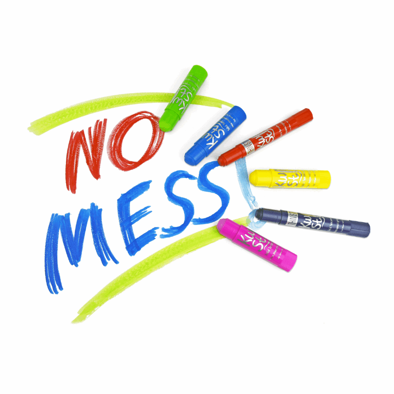 no mess written with kwik stix