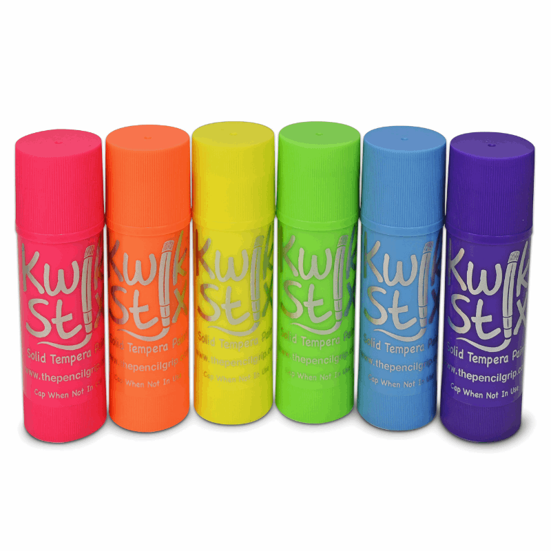 neon jumbo solid tempera paint sticks perfect for kids