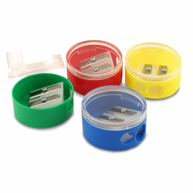 Eisen 2-Hole Swivel Pencil Sharpener, 6 Pack