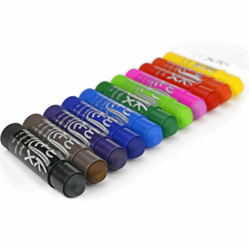 Kwik Stix Solid Tempera Paint Sticks, Class Pack Set of 144 Classic Colors