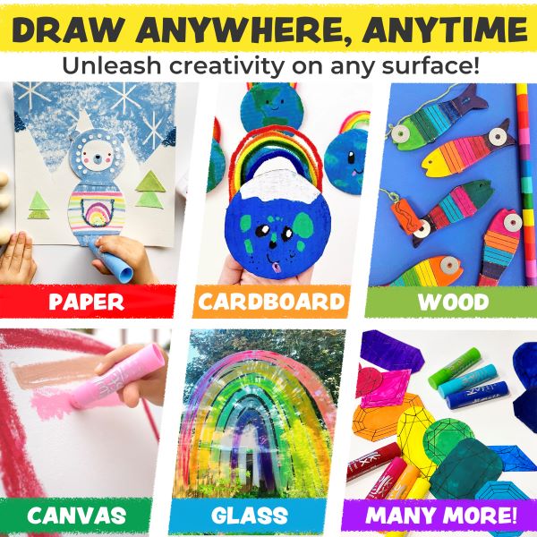 Kwik Stix on different surfaces