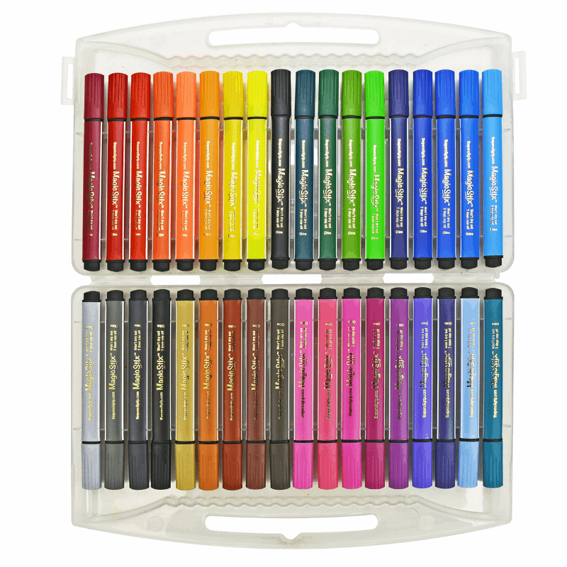 36 magic stix markers in case