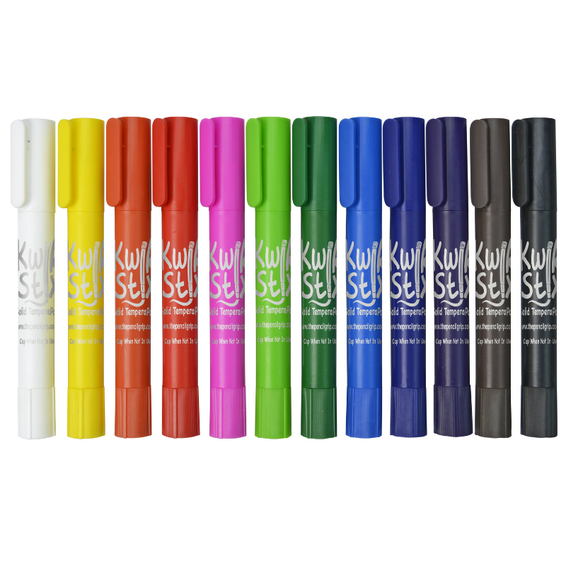 24 pack solid tempera paint sticks thin stix