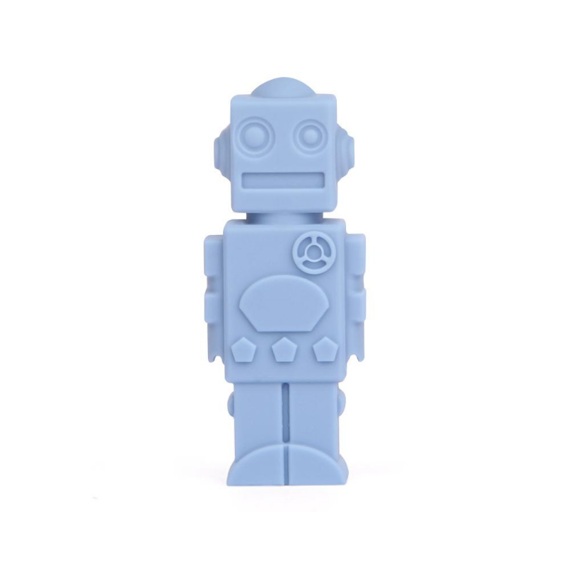 robot silicone chewable pencil topper